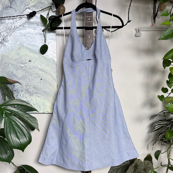 Emily, Just Emily Vintage Blue Halter Dress - Picture 1 of 4